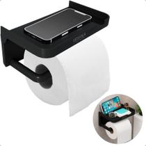Suporte Porta Papel Higiênico De Parede Adesivo Prateleira Celular Lenço Umedecido E Acessórios Orga
