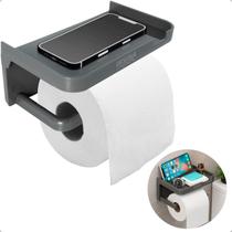 Suporte Porta Papel Higiênico De Parede Adesivo Prateleira Celular Lenço Umedecido E Acessórios Organizador Banheiro Lavabo Papeleira Rolo
