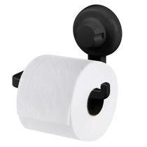 Suporte Porta Papel Higiênico De parede Com Ventosa Banheiro Lavabo Preto - 405PT Future Suporte Porta Papel Higiênico De parede Com Ventosa Banheiro Lavabo Preto - 405PT Future