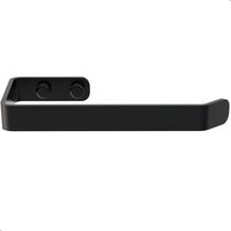 Suporte Porta Papel Higiênico De Parede Preto Fosco Plus