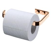 Suporte Porta Papel Higiênico em Aço Rose Gold Luxo