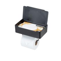 Suporte Porta Papel Higiênico Lenço Umedecido Celular 3 Em 1 Sem Furo Fita Adesiva 3M Arthi