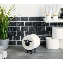 Suporte Porta Papel Higiênico Ovelha Black Para Banheiro