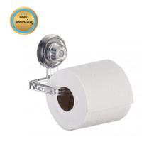 Suporte Porta Papel Higiênico Papeleira Banheiro Com Ventosa - by Bsmix