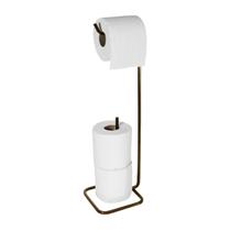 Suporte Porta Papel Higiênico Para 3 Rolos Banheiro Cor Café - 2020CF Future