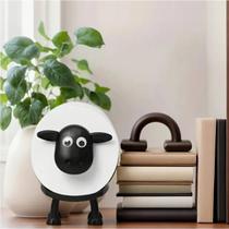 Suporte Porta Papel Higiênico Para Banheiro Ovelha Black