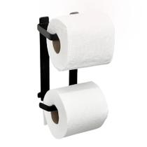 Suporte Porta Papel Higiênico Parede Preto Texturizado Suporte Porta Papel Higiênico Parede Preto Texturizado