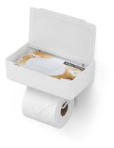 Suporte Porta Papel Higiênico Porta Celular Papeleira Lenço Humedecido Box Sem Furo
