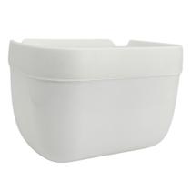 Suporte Porta Papel Higiênico Rolo de Parede Adesivo Sem Furo Plastico Branco PPD2020BC