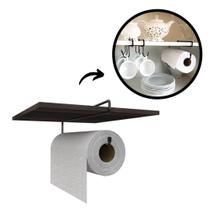 Suporte Porta Papel Toalha Armário Prateleira Cozinha - Shop Mais Pets