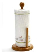 Suporte Porta Papel Toalha Cozinha Grande Bambu Orgânico - Sacoleiro Utilidades