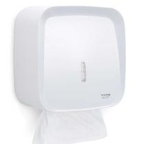 Suporte porta papel toalha interfolha dispenser toalheiro Premisse Invoq banheiro condominio branco