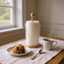 Suporte Porta Rolo De Papel Cozinha E Decoração Bambu - Paramount