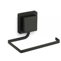 Suporte Porta Rolo Papel Higiênico Black com Fita Dupla Face 2569 - Arthi