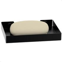 Suporte Porta Sabonete Para Banheiro de Parede Preto Plus