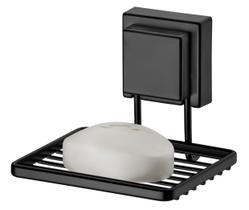 Suporte Porta Sabonete Saboneteira Ventosa Parede Banheiro Preto Fosco - 8051PT Future Suporte Porta Sabonete Saboneteira Ventosa Parede Banheiro Preto Fosco - 8051PT Future