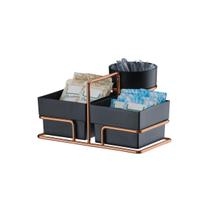 Suporte Porta Saches Açúcar Adoçante Mexedor Rosé Gold Future 1180RG