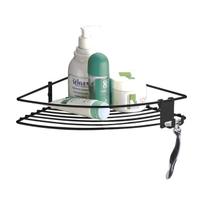 Suporte Porta Shampoo Cantoneira Prateleira de Parede Banheiro Preto Fosco - 1004PT Future Suporte Porta Shampoo Cantoneira Prateleira de Parede Banheiro Preto Fosco - 1004PT Future