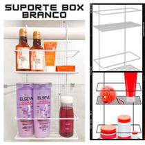 Suporte Porta Shampoo Condicionador Box Banheiro Branco