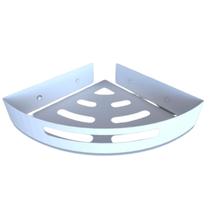 Suporte Porta Shampoo De Banheiro De Canto Inox Branco