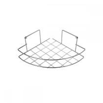 Suporte Porta Shampoo De Canto Simples 23x23x9cm Cromado