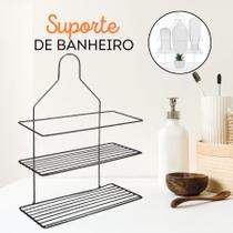 Suporte Porta Shampoo de Registro Preto