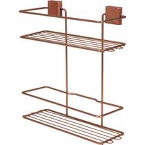 Suporte Porta Shampoo Duplo 2 Andares Organizador Banheiro