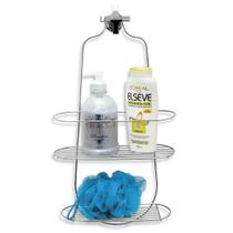 Suporte Porta Shampoo Duplo Multiuso Cromado Niquelart - Niquel Art