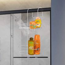 Suporte Porta Shampoo Encaixar No Box Do Banheiro Grandeluxo Preto Branco