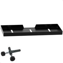 Suporte Porta Shampoo Prateleira Preto Fosco De Parede Plus