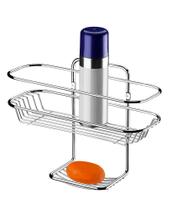 Suporte Porta Shampoo Sabonete Prateleira Parede Banheiro Cromado - 1025 Future