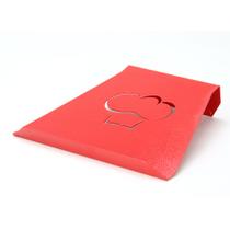 Suporte Porta Tablet ou Livro - Alumínio Vermelho - Chapéu - Maxx Diamond