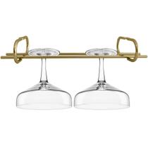 Suporte Porta Taças Reto 25cm Organizador De Taças Suspenso Dourado Suporte Porta Taças Reto 25cm Organizador De Taças Suspenso Dourado