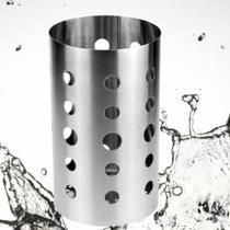 Suporte Porta Talher Escorredor Inox Redondo Pia Organizador - ORIGINAL