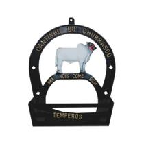 Suporte Porta Tempero E Condimentos Alumínio Fundido Boi Suporte Porta Tempero E Condimentos Alumínio Fundido Boi