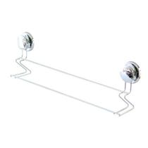 Suporte Porta Toalha Aço Inoxidável Com Ventosa Sem Furo 57x15x7cm Suporte Porta Toalha Aço Inoxidável Com Ventosa Sem Furo 57x15x7cm