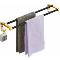 Suporte Porta Toalha Banho Duplo Toalheiro Parede 60cm