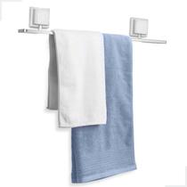 Suporte Porta Toalha de Banho Toalheiro Banheiro Fixação Sem Furo Dupla Face 3M Escovado Arthi Suporte Porta Toalha de Banho Toalheiro Banheiro Fixação Sem Furo Dupla Face 3M Escovado Arthi