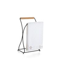 Suporte Porta Toalha De Mão Lavabo Banheiro Piatina Luxo Madeira Teca Arthi