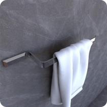 Suporte Porta Toalha De Rosto Parede Cromado Empire