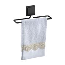 Suporte Porta Toalha Lavabo 25cm Rosto Mãos Banheiro Preto Suporte Porta Toalha Lavabo 25cm Rosto Mãos Banheiro Preto