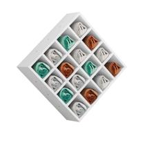 Suporte Porta Toalha Luiza Com 16 Nichos Toalheiro Multiuso branco