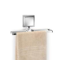 Suporte Porta Toalha Rosto Banheiro Sem Furo Fita 3M Cromado Moderno Fácil Instalação Lavabo