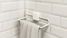 Suporte Porta Toalha Rosto Mão Adesivo 3M autocolante Toalheiro Banheiro Luxo