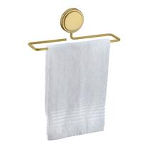 Suporte Porta Toalha Toalheiro 25cm Banheiro Adesivo Dupla Face Dourado - 143DO Future
