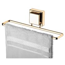 Suporte Porta Toalha Toalheiro 25cm Ventosa Parede Banheiro Dourado - 8053DD Future Suporte Porta Toalha Toalheiro 25cm Ventosa Parede Banheiro Dourado - 8053DD Future