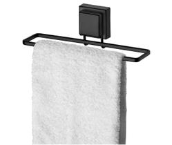 Suporte Porta Toalha Toalheiro 25cm Ventosa Parede Banheiro Preto Fosco - 8053PT Future Suporte Porta Toalha Toalheiro 25cm Ventosa Parede Banheiro Preto Fosco - 8053PT Future