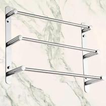 Suporte Porta Toalha Triplo Alumínio Suporte Porta Toalha Triplo Alumínio