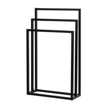 Suporte Porta Toalha Triplo de Chão para Banheiro Lavabo - ÉdeCasaMóveis