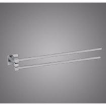 Suporte Porta Toalhas Articulado 30cm Quadrado Cromado Retro